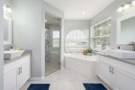 En-Suite Bathroom with Walk in Shower and Garden Tub
